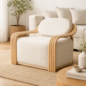 Quad Lounge Rattan Armchair