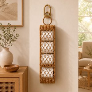 Bastia Wicker Toilet Roll Holder