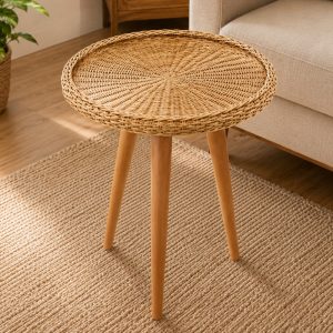 Santorini Rattan Tripod Table