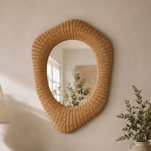 Terra Organic Wicker Mirror