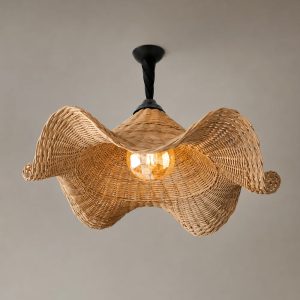 Volante Wavy Wicker Pendant Lamp