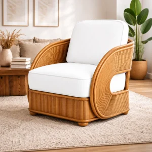 Wicker Club Rattan Armchair