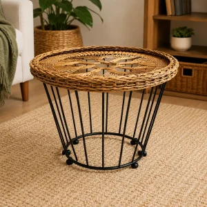 Rattan Cage Table