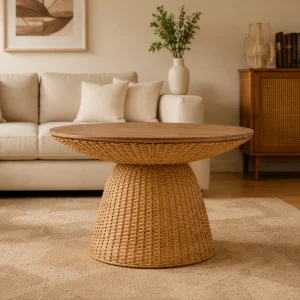 Kandy Woven Pedestal Table